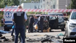 На месцы выбуху ў Пецярбурзе. 27 жніўня 2026