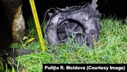  Фрагмэнты расейскага дрона, які знайшлі ў Малдове ў пачатку кастрычніка 2026 году. Ілюстрацыйнае фота
