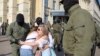 Затрыманьні на «Жаночым маршы» ў Менску, 26 верасьня.