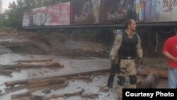 Падчас паводкі ў Грузіі