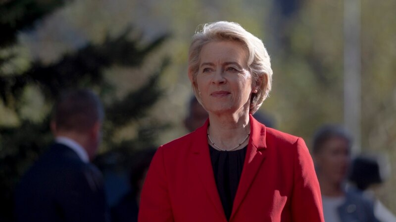 Ursula von der Leyen obiskala Kosovo in se srečala z Osmani in Kurtijem