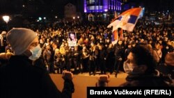 Protest 'Jedan od pet miliona' u Kragujevcu 23. februara 2019.