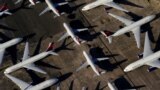 USA -- літаки Delta Air Lines припарковані в аеропорту міста Бірмінгем, штат Алабама, 25Mar2020