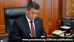 Президент Сооронбай Жээнбеков. Архивдик сүрөт.