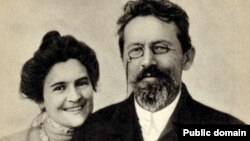 Anton Çexov və arvadı Olga Knipper