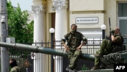 Наёмники ЧВК «Вагнер» в Ростове-на-Дону во время вооружённого мятежа. 24 июня 2023 года