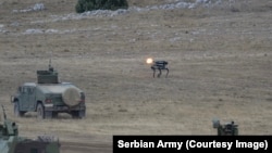 Upotreba robota pokazana je tokom vojne vežbe održane 13. septembra na poligonu "Pešter"