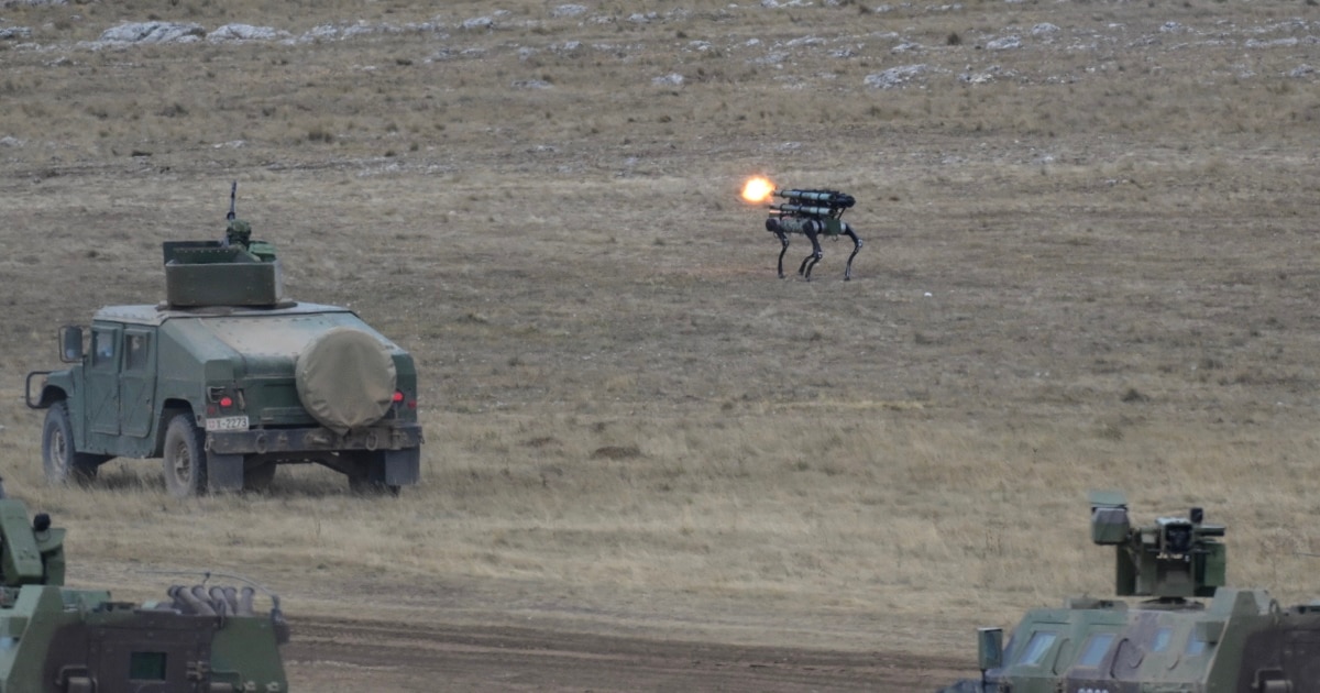 Serbia Reveals Armed Robot Dogs Days After Chinese Humanoid Factory Opening