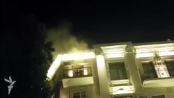 Bakının mərkəzində yanğın baş verib