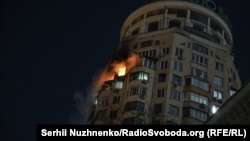 Наслідки влучання російського БпЛА в житлову багатоповерхівку в Києві, 3 лютого 2026 року