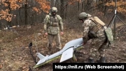 Российский дрон-перехватчик «Молния-ПВО». Скриншот страницы сайта Минобороны РФ https://mil.ru