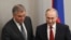 Russia -- Russian State Duma Chairman Vyacheslav Volodin (L) and Russia's President Vladimir Putin