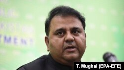 Pakistan' s Minister for Information Fawad Chaudhry