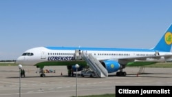 یک طیاره خطوط هوایی ازبیکستان