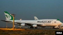 Mahan Air компаниясы ұшағы (Көрнекі сурет).