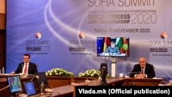 Zoran Zaev, Angela Merkel i Bojko Borisov na samitu u Sofiji