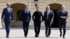 Leaders of Germany, France, Ukraine, Britain, and Poland meet in Kyiv on May 10.