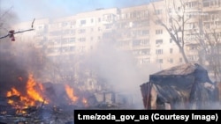 Украина - руски напад во Запорожје, 14 март 2026 година. 