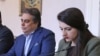Лидерът на "Продължаваме промяната" Асен Василев и депутатката от партията Лена Бориславова