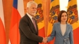 Czech President Petr Pavel and Moldovan President Maia Sandu meet in Chisinau on March 20. Moldova's elections this past weekend look like a win for Brussels, but the upcoming Czech vote could swing the tide of support for Ukraine.