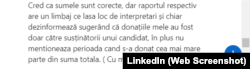 Discuție cu Bogdan Peșchir pe LinkedIn, în data de 6 decembrie 2024, despre alegerile prezidențiale din România și despre Călin Georgescu.