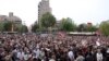 Armenia - Supporters of the opposition Armenian National Congress (HAK) attend a campaign rally in Yerevan's Liberty Square, 3May2012.