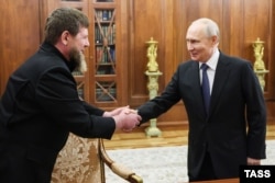 Кадыров и Путин, апрель 2026 г.