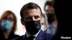Președintele Franței, Emmanuel Macron a anunțat miercuri noi restricții sanitare, Paris, 31 martie 2021.