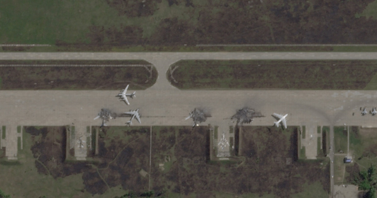 Satellite Images Show Russian Jets Hit In Ukrainian Drone Strike On Air ...