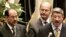Prime Minister al-Maliki (left) with his two deputies, Barham Salih and Salam al-Zawba'i, will also 