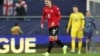 Georgia forward Georges Mikautadze celebrates after equalizing during the UEFA Nations League match against Ukraine in Batumi on November 16.