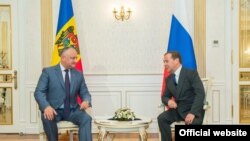 Moldova - Președintele Igor Dodon și premierul rus Dmitri Medvedev, 21 iunie 2019