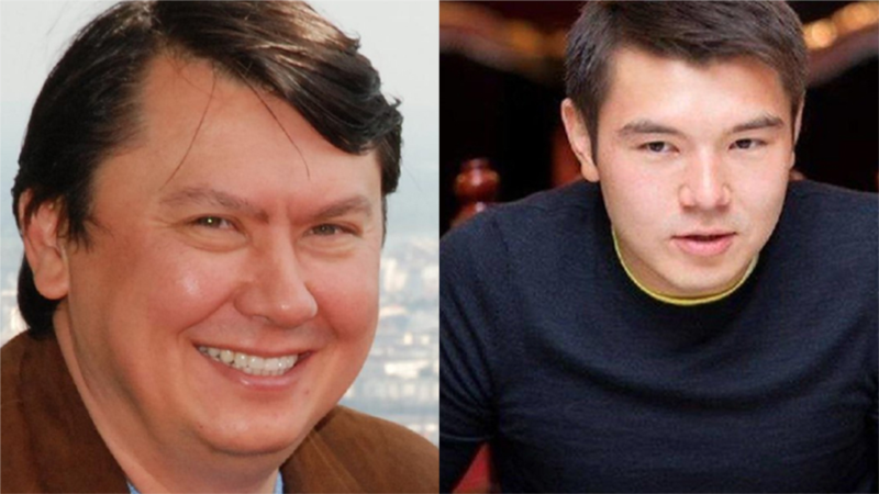 Бывший зять президента Казахстана Рахат Алиев (слева) и рождённый в его браке с Даригой Назарбаевой сын Айсултан Назарбаев.