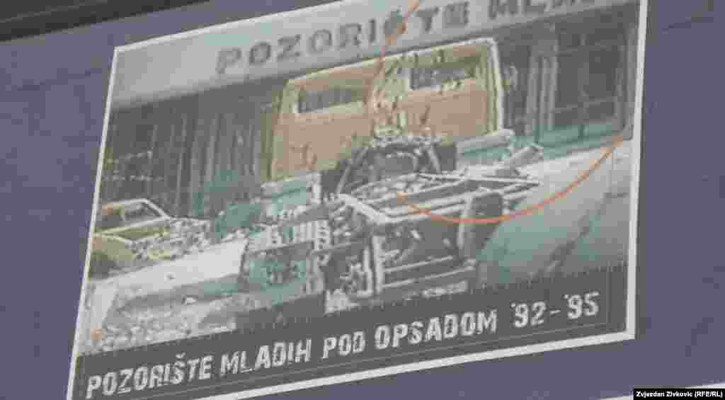 Segment iz izložbe &quot;Pozorište pod opsadom 1992 - 1995.&quot;