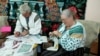 Moldova, Simion and Liudmila Gonta from Dragusenii Noi, Hancesti, make folk costumes