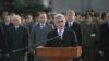 Armenia - President Serzh Sarkisian gives a speech at the Yerablur military cemetery in Yerevan, 27 January 2018.