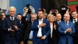 Europe of Nations and Freedom (ENF) group - Mareshki, Salvini, Anemans, Le Pen