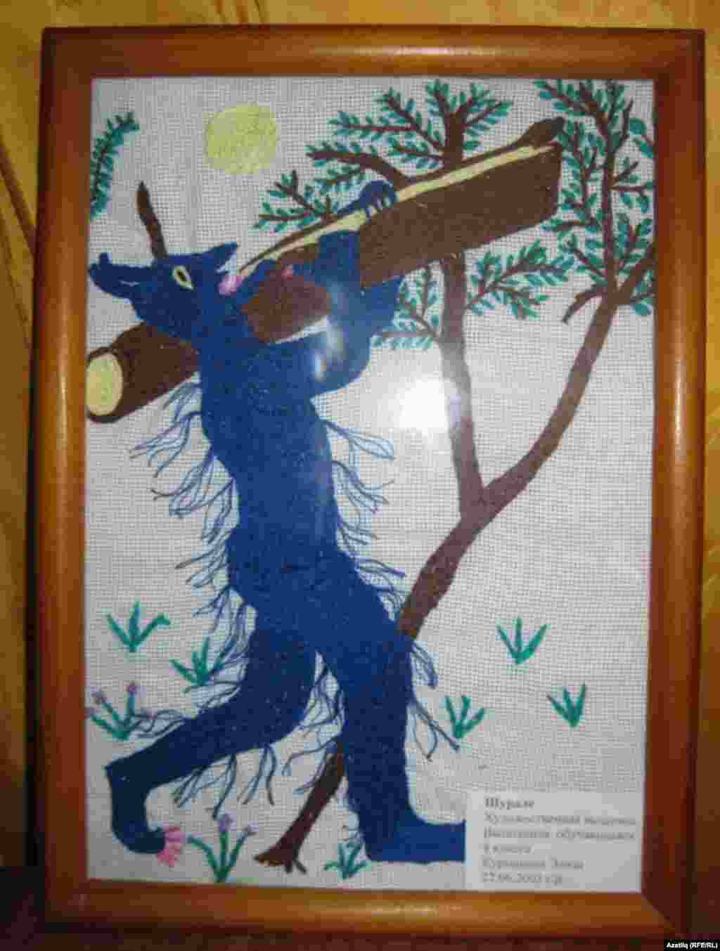 Нәфис чигү ысулы белән эшләнгән шүрәле