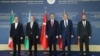 Turkey - The foreign ministers of Armenia, Azerbaijan, Iran, Russia and Turkey meet in Istanbul, October 18, 2024.