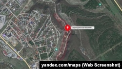 Садовое некоммерческое товарищество «Флотский» в Севастополе. Скриншот карты Яндекс