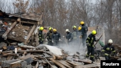 Наступствы апошняга расейскага ракетнага ўдару па Кіеве, ілюстрацыйнае фота