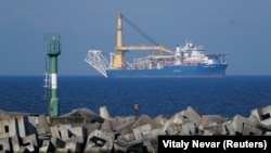 شناور لوله‌گذار متعلق به گازپروم روسیه در دریای بالتیک؛ ۳ مه ۲۰۲۰