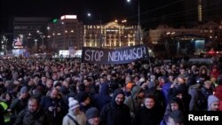 Լեհաստան -Գդանսկի քաղաքապետի հիշատակին նվիրված քայլերթը Վարշավայում, 14-ը հունվարի, 2019թ.