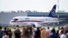 The plane was reportedly a Sukhoi Superjet 100 (file photo) 