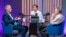 Invitații permanenți ai Eugeniei Crețu la podcastul „Dincolo de Știri”, analiștii politici Igor Boțan (stânga) și Nicolae Negru, în studioul Europei Libere