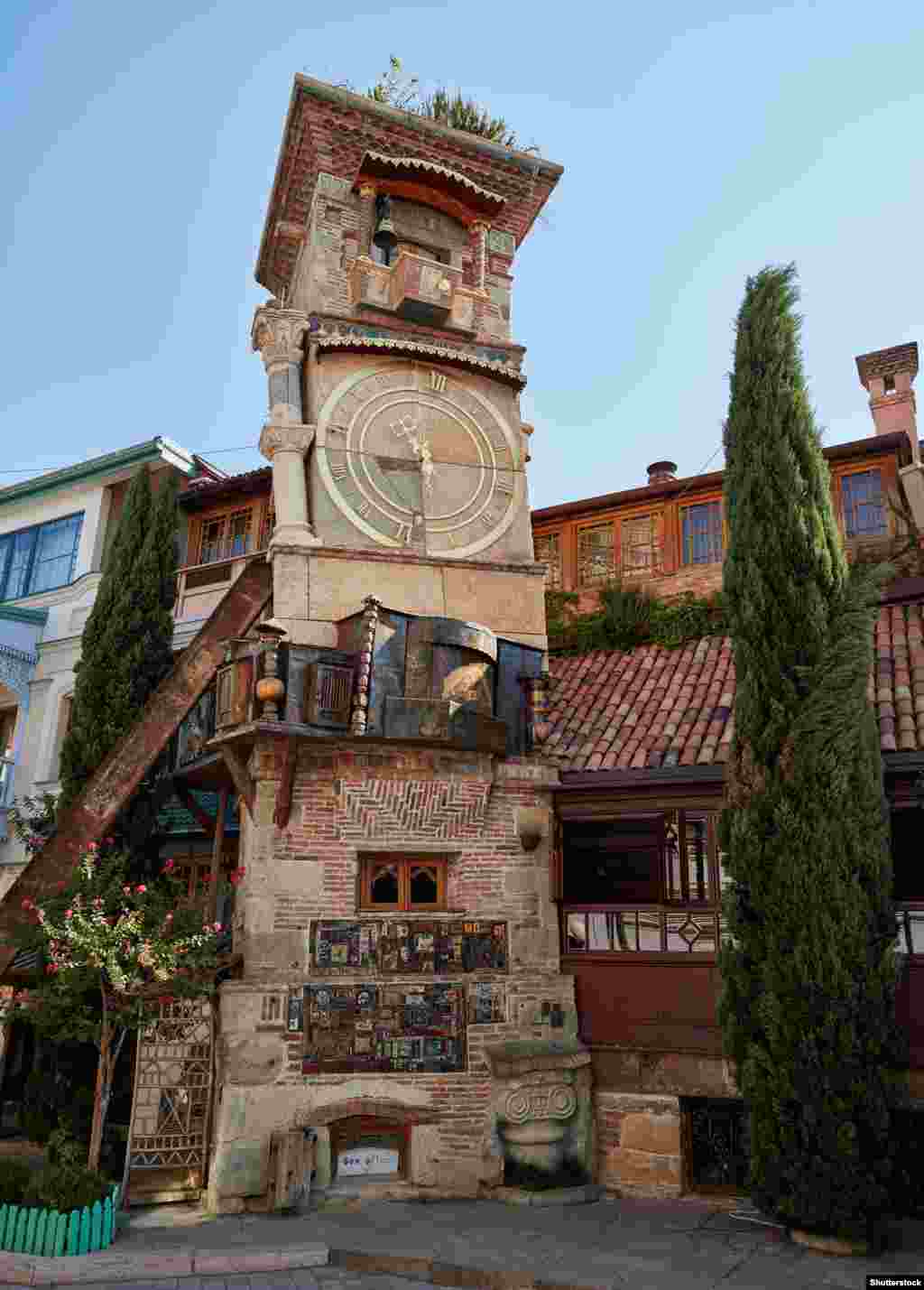 Gabriadze built the &ldquo;leaning tower of Tbilisi&rdquo; in front of his puppet theater in 2011. It soon became one of the Georgian capital&rsquo;s most popular sights. &nbsp;