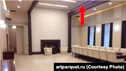 Вентиляция в оригинальном кабинете в Ново-Огарёве. В ней пять отверстий