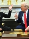 Ukrainian President Volodymyr Zelenskyy and U.S. President Donald Trump during a meeting at the White House on February 28. 