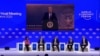 Switzerland/United States - U.S. President Donald Trump addresses the World Economic Forum in Davos by video link - screen grab