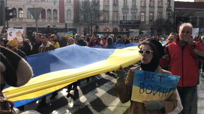 Protest u Beogradu protiv rata u Ukrajini